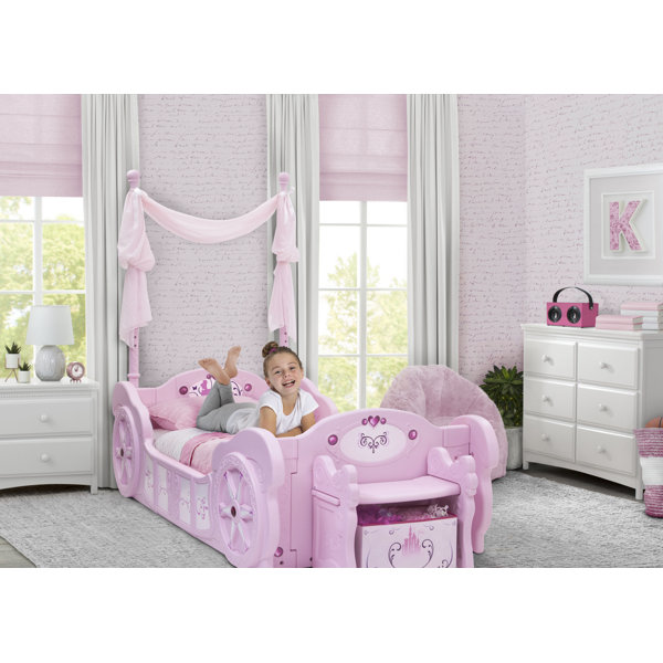 Delta Children Disney Princess Carriage Convertible Toddler Bed